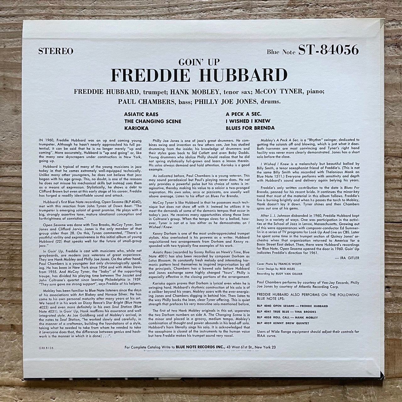 FREDDIE HUBBARD / GOIN' UP on Blue Note - Japan King LP GXK-8126