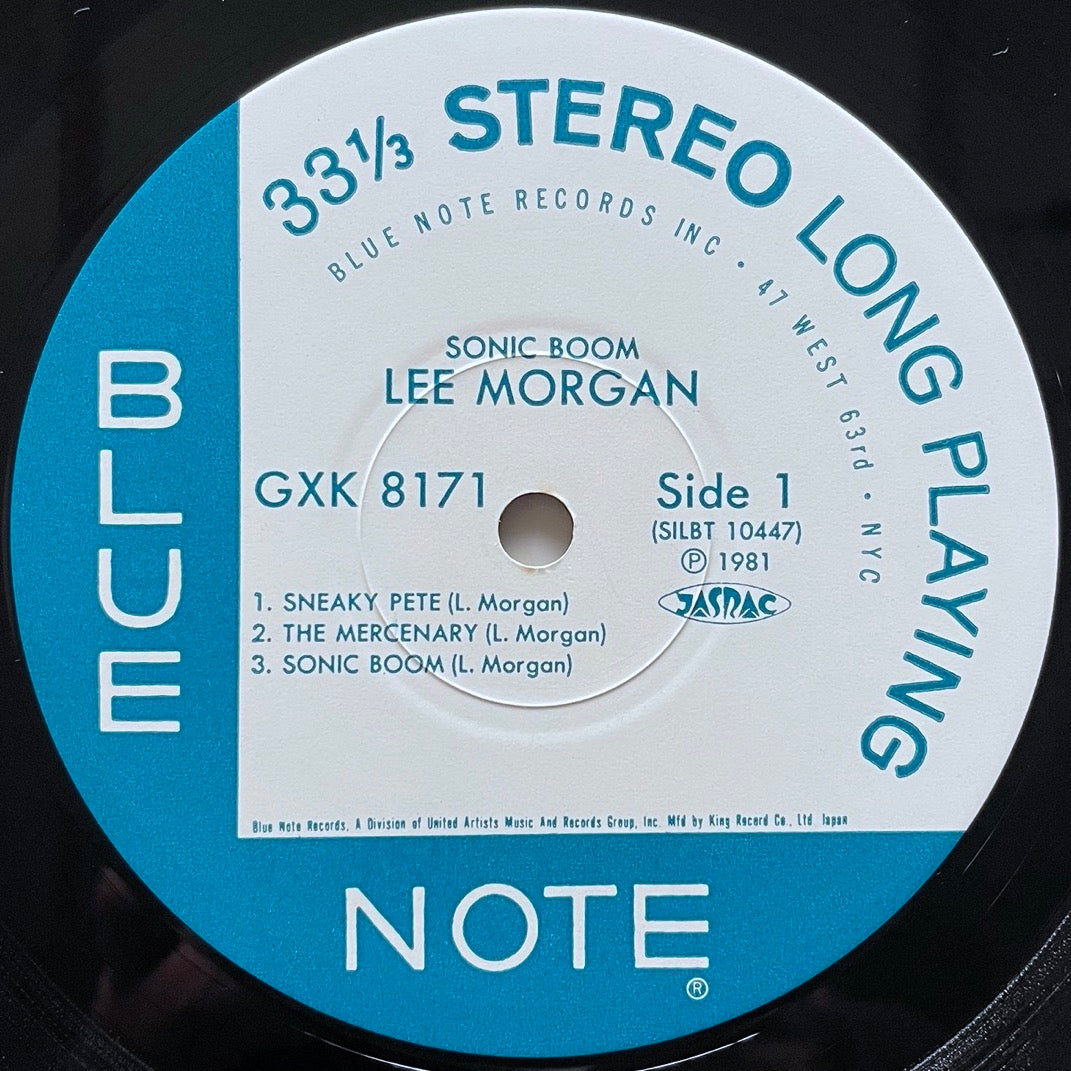 LEE MORGAN / SONIC BOOM on Blue Note - Japan King Original LP GXK-8171