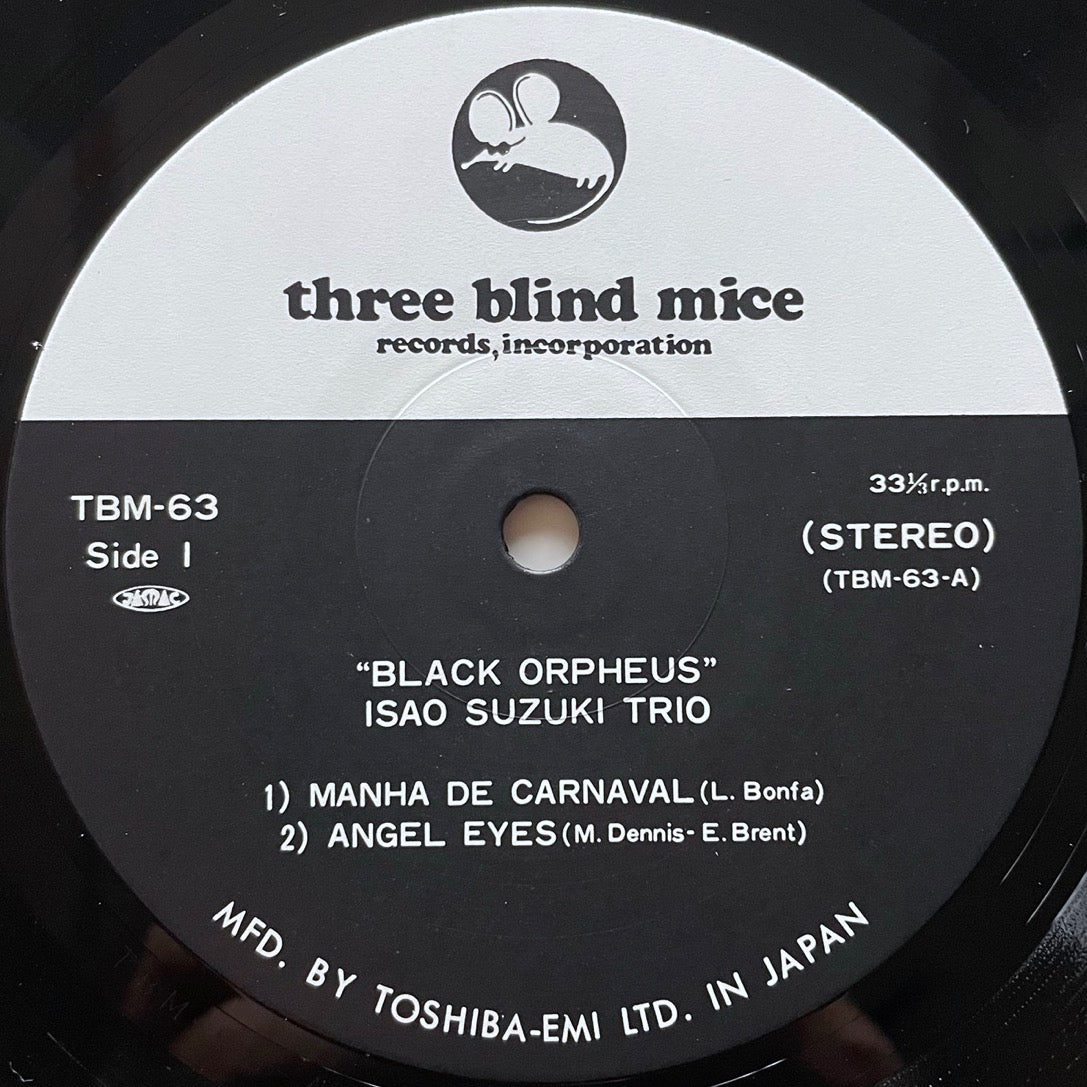 ISAO SUZUKI TRIO / BLACK ORPHEUS on Three Blind Mice - Japan Original LP TBM-63