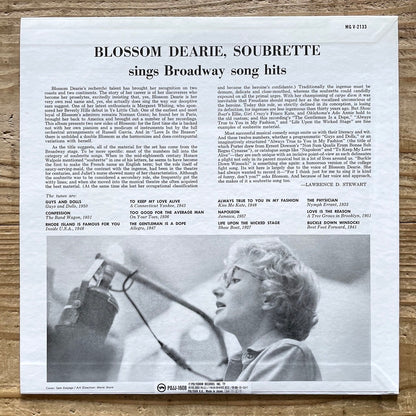 BLOSSOM DEARIE / SOUBRETTE - SINGS BROADWAY HIT SONGS - Japan Verve LP NM POJJ-1608