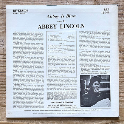 ABBEY LINCOLN / ABBEY IS BLUE on Riverside - Japan LP NM VIJ-4065