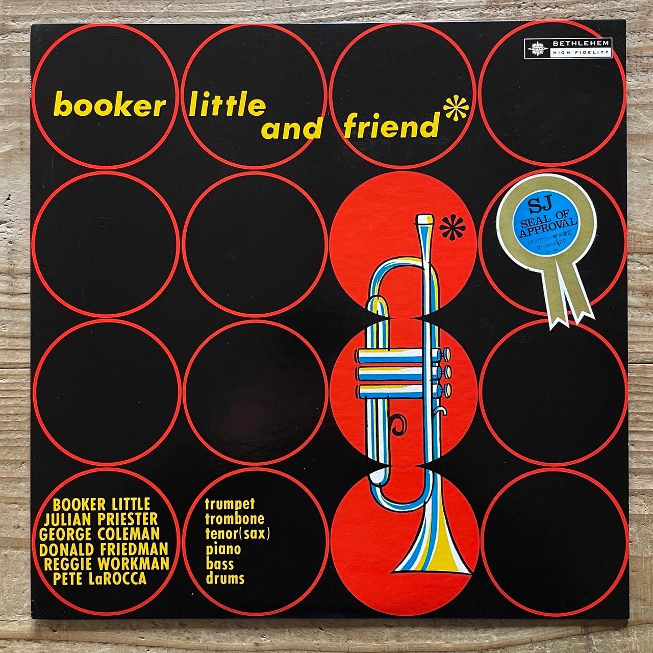 BOOKER LITTLE AND FRIEND on Bethlehem - Japan LP 22AP-121