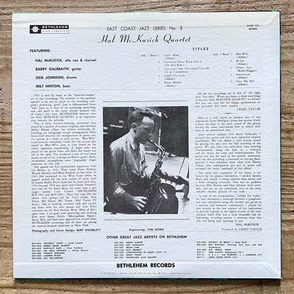 HAL McKUSICK / EAST COAST JAZZ #8 on Bethlehem - Japan MONO LP NM 22AP-131