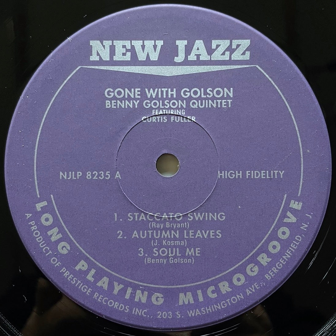 BENNY GOLSON / GONE WITH GOLSON on New Jazz - Japan MONO LP VIJJ-30032