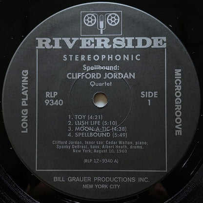CLIFFORD JORDAN QUARTET / SPELLBOUND on Riverside - Japan LP NM VIJJ-30057