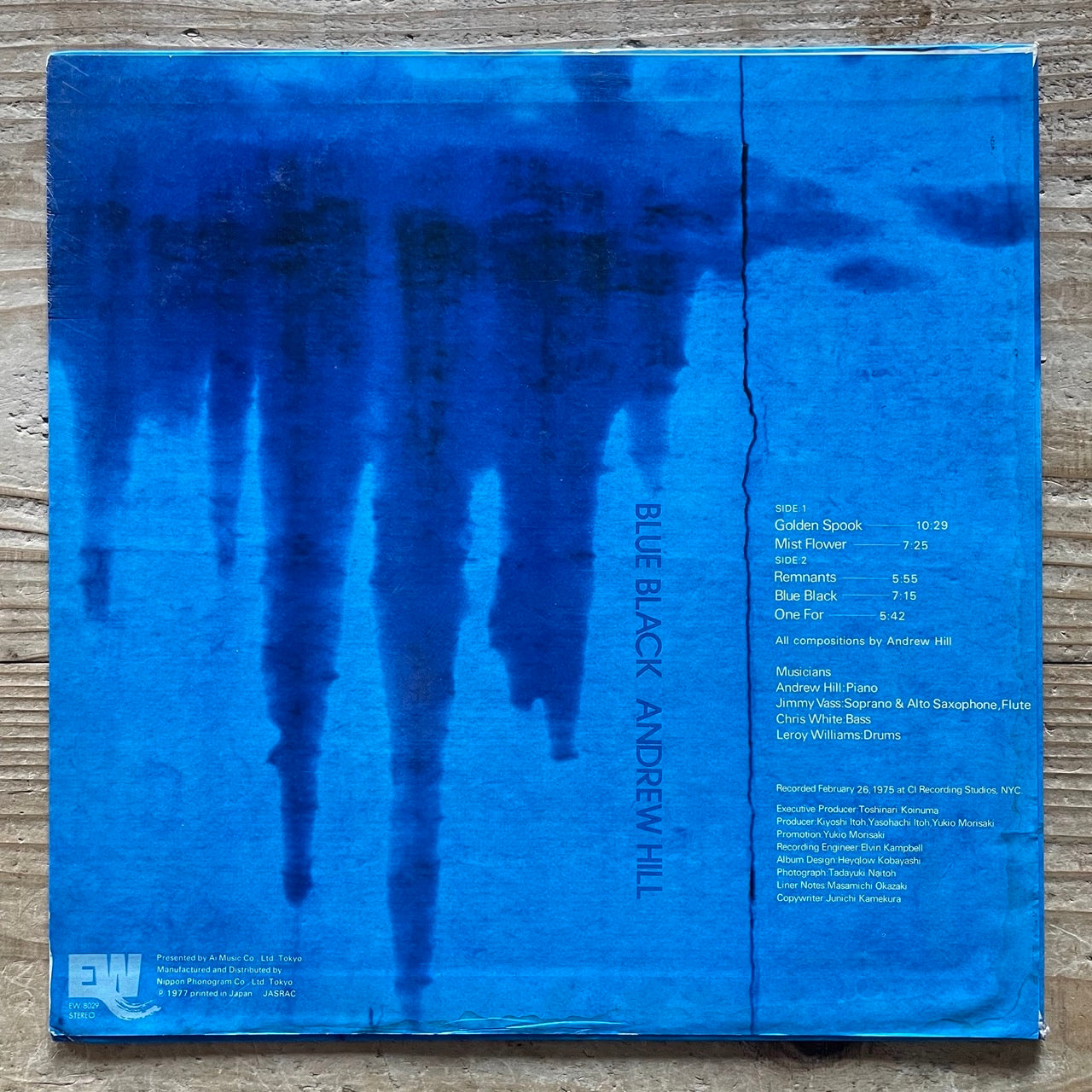 ANDREW HILL / BLUE BLACK on East Wind - Japan Original LP EW-8029