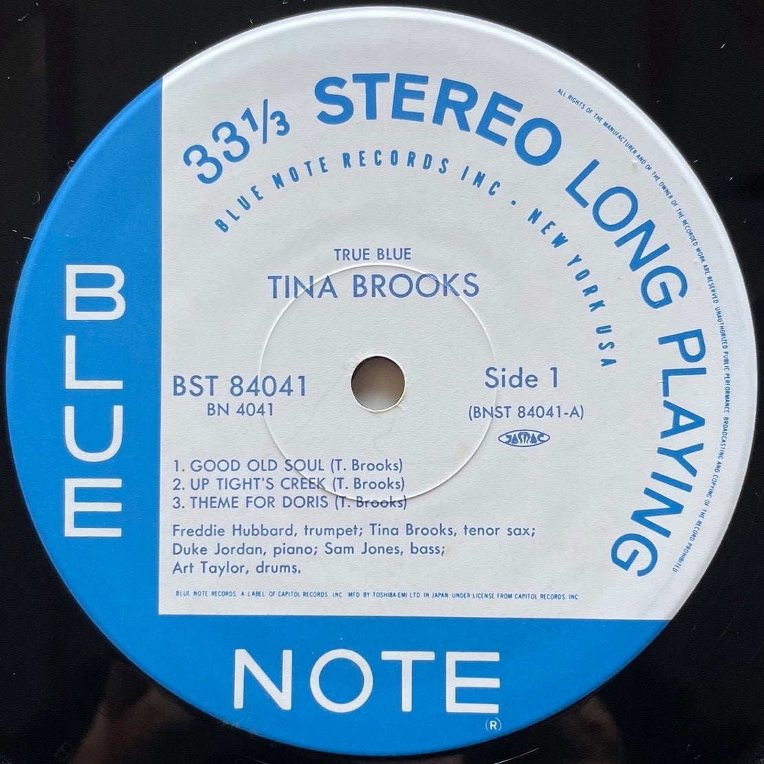 TINA BROOKS / TRUE BLUE on Blue Note - Japan LP NM BN4041 obi