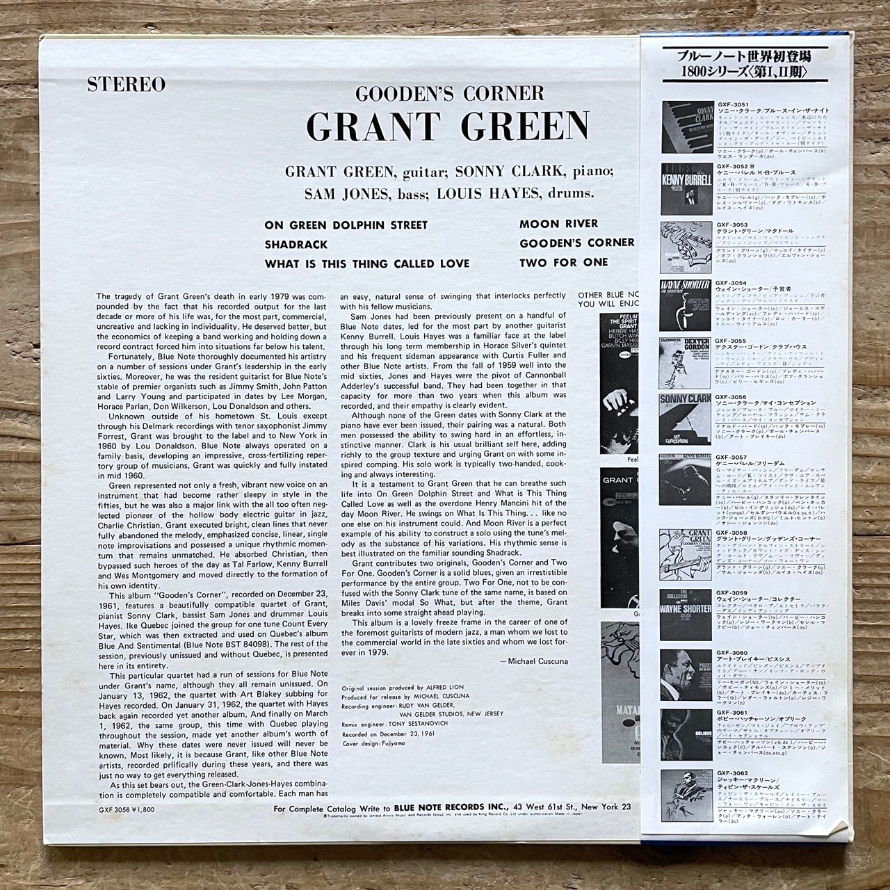GRANT GREEN / GOODEN'S CORNER on Blue Note - Japan King Original LP GXF-3058 obi