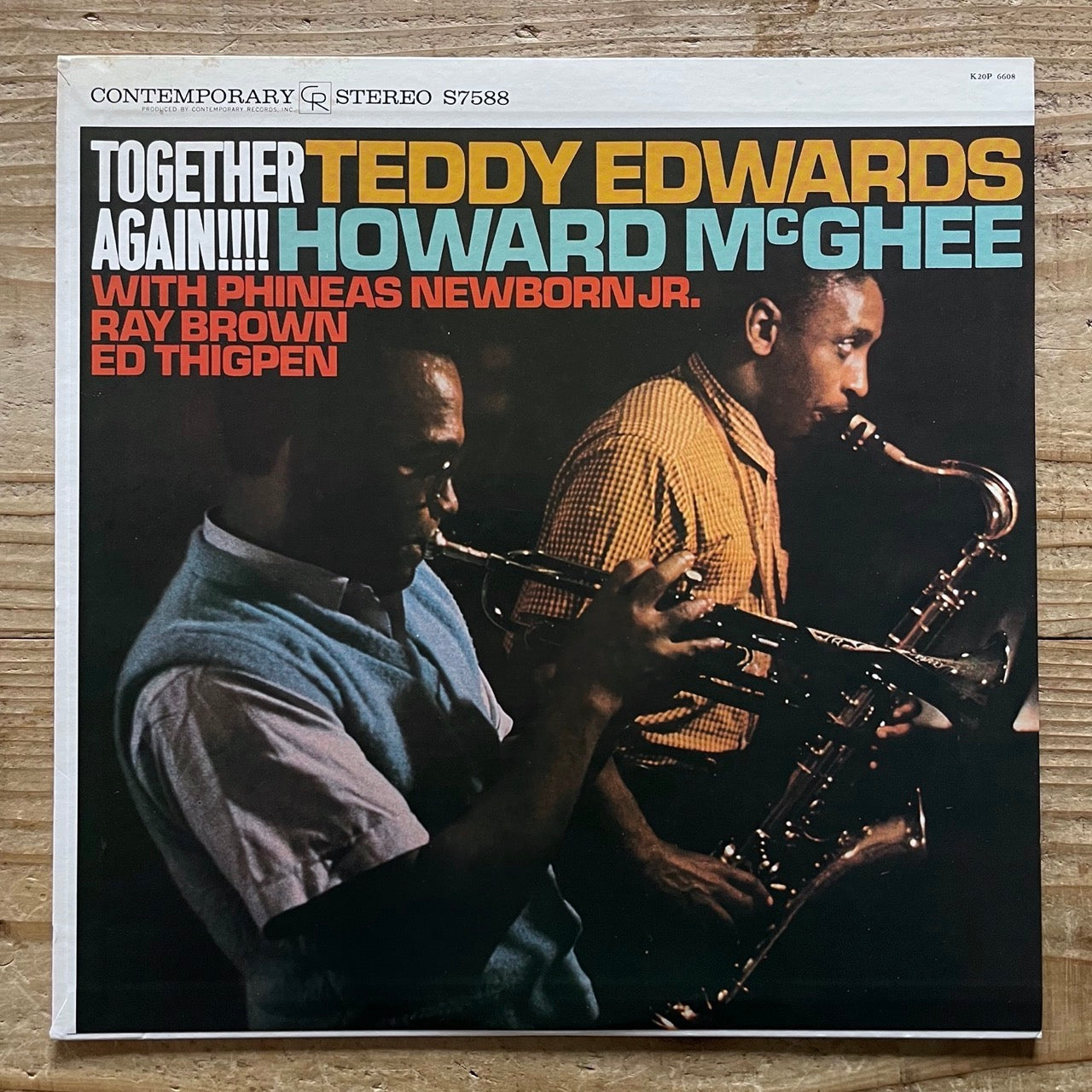 TEDDY EDWARDS & HOWARD McGHEE / TOGETHER AGAIN on Contemporary - Japan King LP K20P-6608