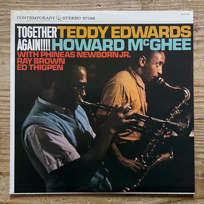 TEDDY EDWARDS & HOWARD McGHEE / TOGETHER AGAIN on Contemporary - Japan King LP K20P-6608