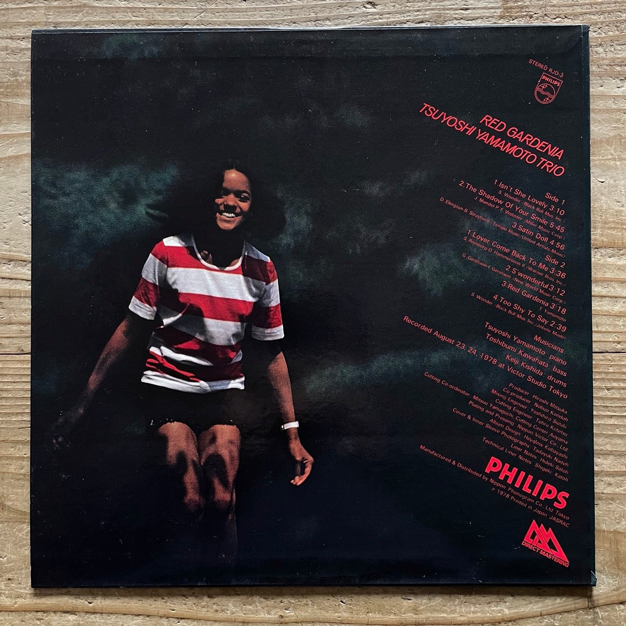 TSUYOSHI YAMAMOTO TRIO / RED GARDENIA on Philips - Japan Original LP NM RJD-3