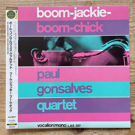 PAUL GONSALVES QUARTET / BOOM-JACKIE-BOOM-CHICK - UK Vocalion Japan Heavy Vinyl reissue UCJU-9058 obi