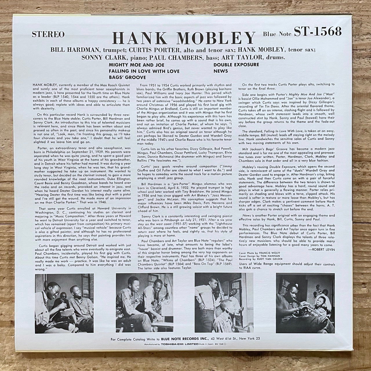 HANK MOBLEY BLP 1568 on Blue Note - Japan LP NM BN1568