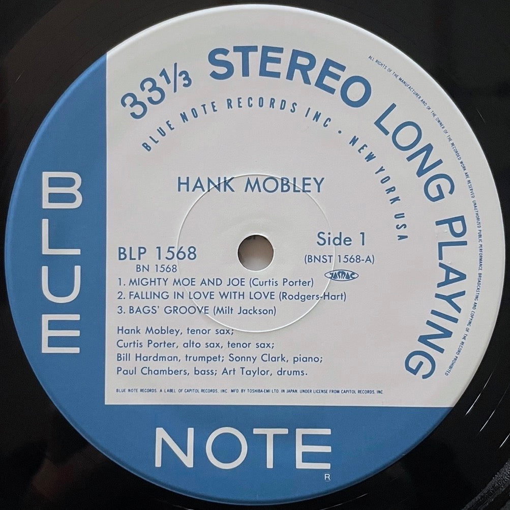 HANK MOBLEY BLP 1568 on Blue Note - Japan LP NM BN1568