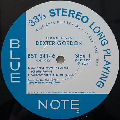 DEXTER GORDON / OUR MAN IN PARIS on Blue Note - Japan King LP NM GXK-8052