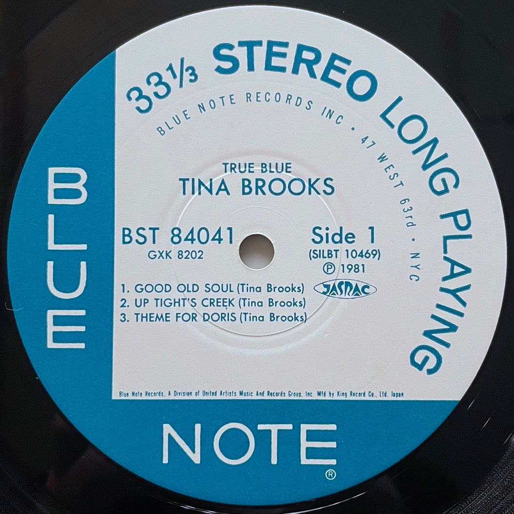 TINA BROOKS / TRUE BLUE - Japan Blue Note King LP GXK-8202