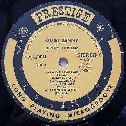 KENNY DORHAM / QUIET KENNY on New Jazz - Japan Prestige LP NM VIJ-206