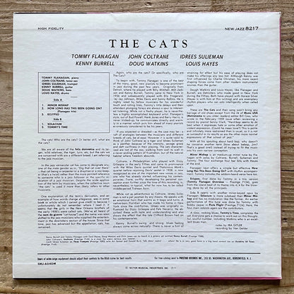 TOMMY FLANAGAN / THE CATS on New Jazz - Japan MONO LP John Coltrane SMJ-6540