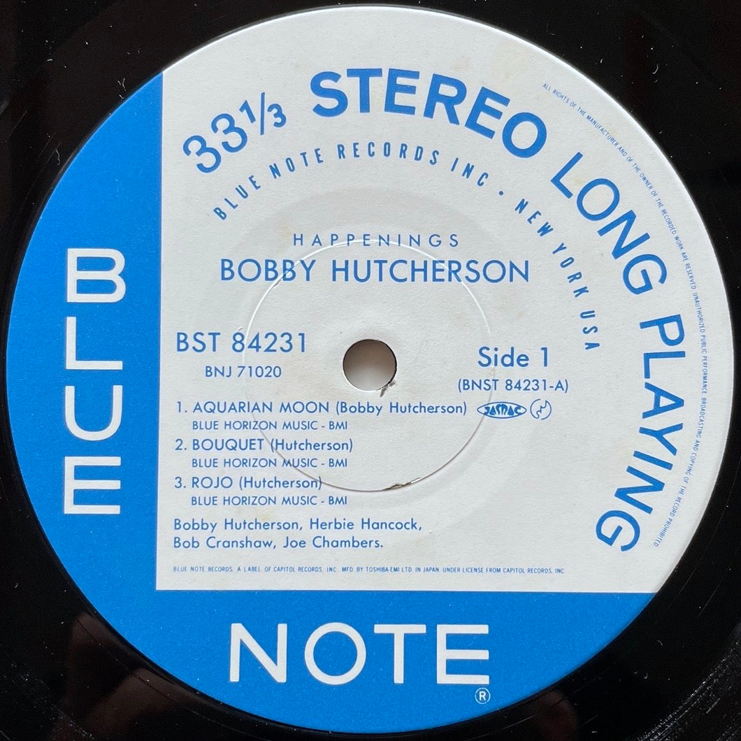 BOBBY HUTCHERSON / HAPPENINGS on Blue Note - Japan LP NM BNJ-71020