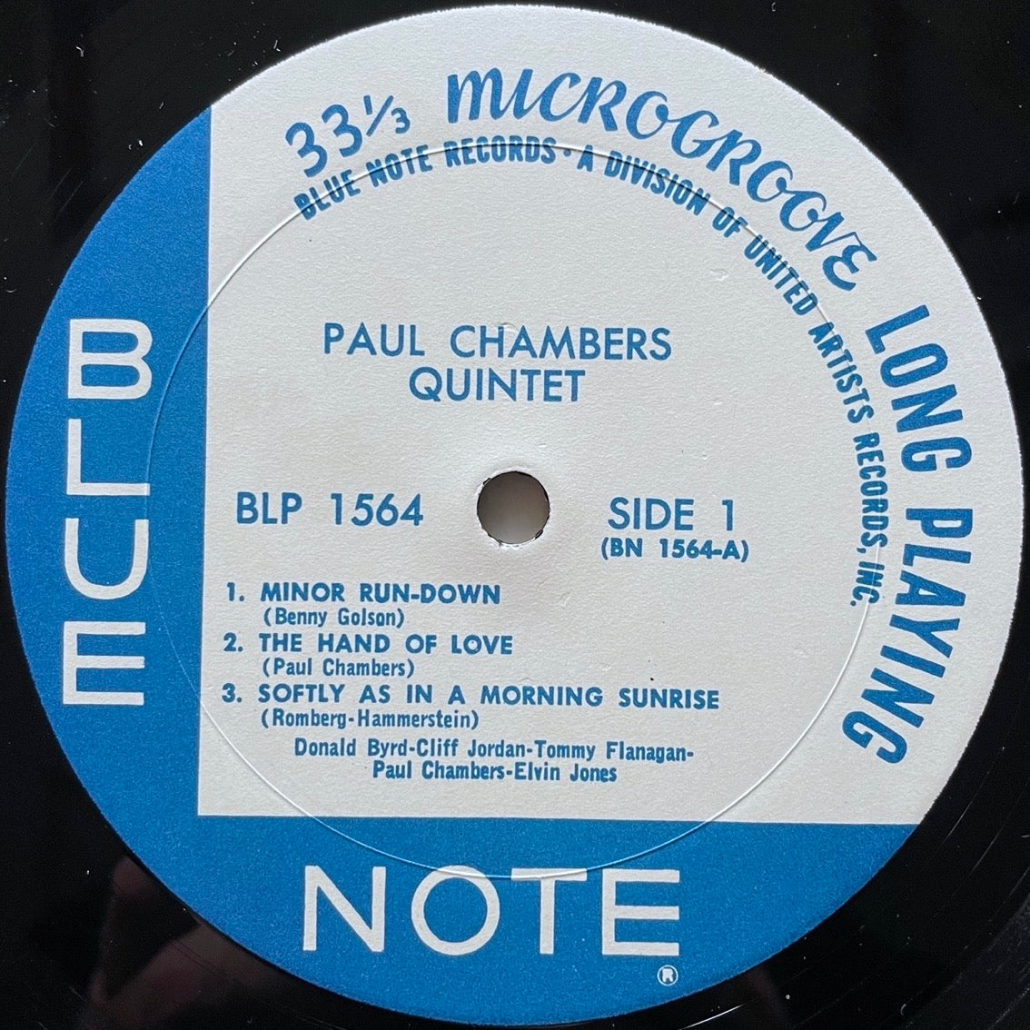 PAUL CHAMBERS QUINTET on Blue Note BLP1564 - US UA MONO LP