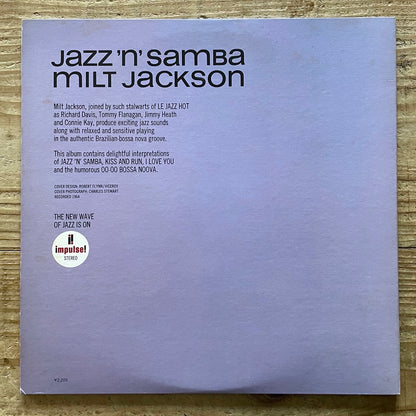 MILT JACKSON / JAZZ 'N' SAMBA on Impulse - Japan LP GF YP-8511-AI