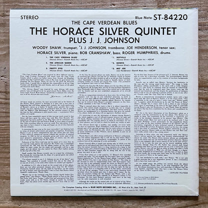 HORACE SILVER QUINTET / CAPE VERDEAN BLUES on Blue Note - Japan King LP K18P-9231