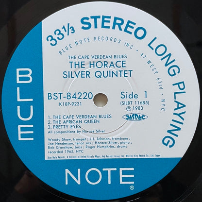 HORACE SILVER QUINTET / CAPE VERDEAN BLUES on Blue Note - Japan King LP K18P-9231