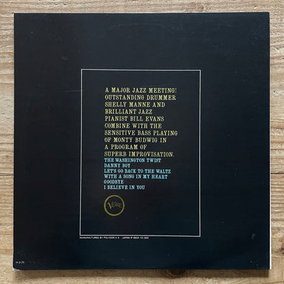 BILL EVANS - SHELLY MANNE with MONTY BUDWIG / EMPATHY on Verve - Japan LP 20MJ 0054 obi