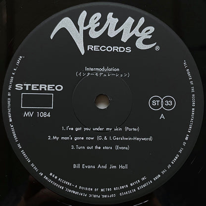 BILL EVANS - JIM HALL / INTERMODULATION on Verve - Japan GF LP MV1084