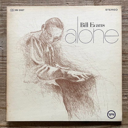 BILL EVANS / ALONE on Verve - Japan GF LP MV2007