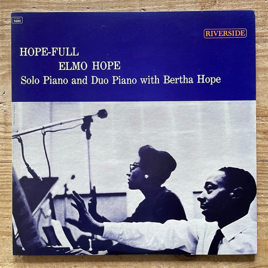 ELMO HOPE with BERTHA HOPE / HOPE-FULL on Riverside - Japan LP VIJ-5050