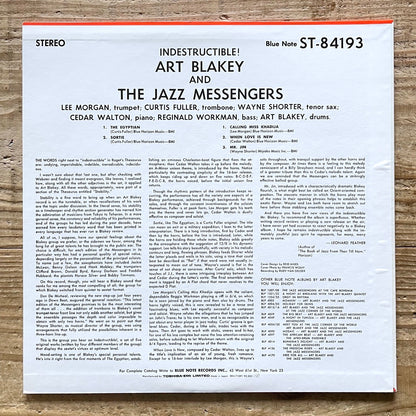 ART BLAKEY & THE JAZZ MESSENGERS / INDESTRUCTIBLE on Blue Note - Japan LP NM BNJ71091