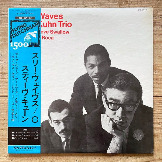 STEVE KUHN TRIO / THREE WAVES on Contact - Japan Flying Dutchman LP LAX-3063 obi