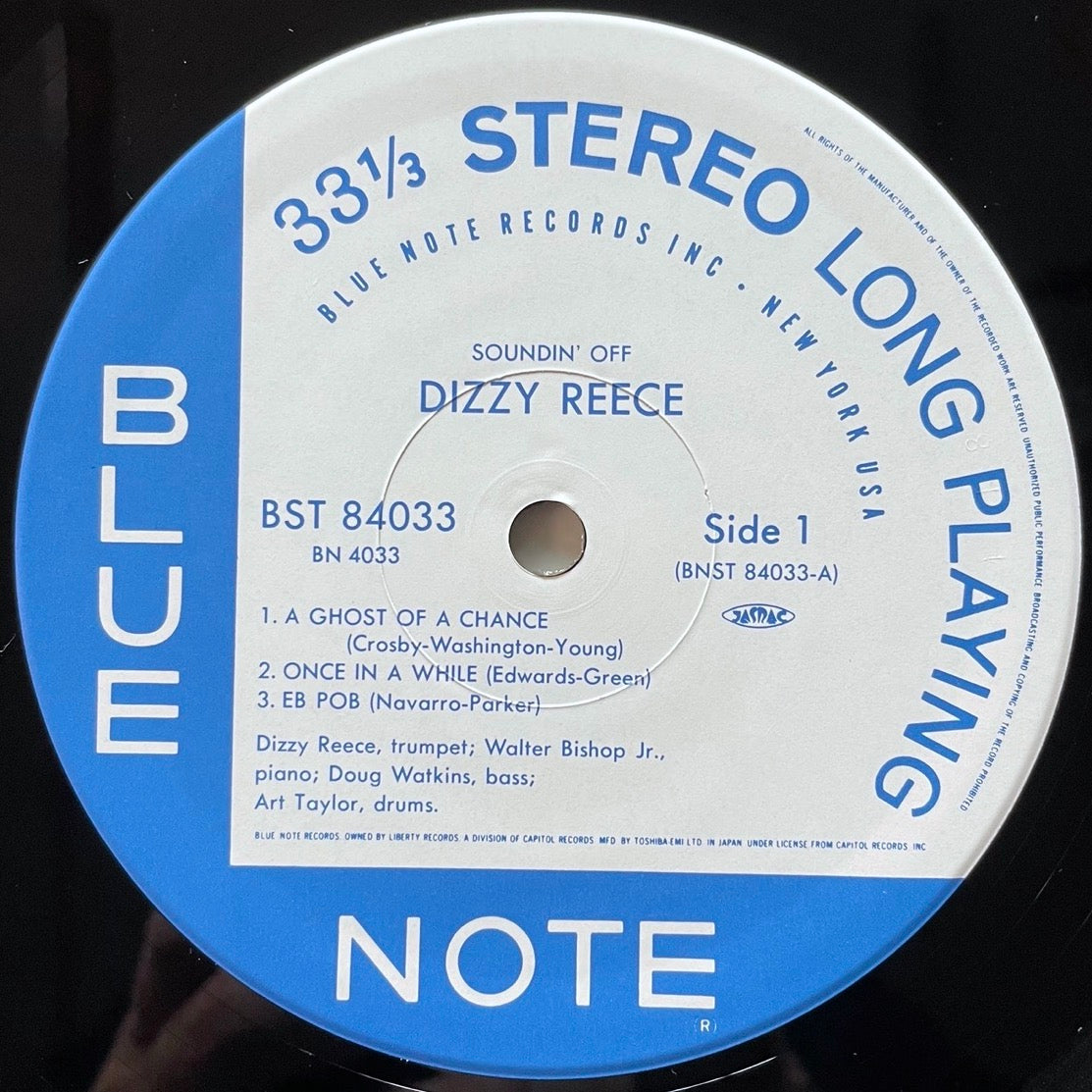 DIZZY REECE / SOUNDIN' KOFF on Blue Note - Japan LP BN4033 obi