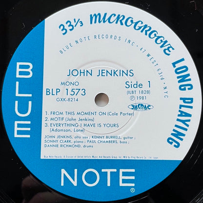 JOHN JENKINS - KENNY BURRELL on Blue Note BLP 1573 - Japan King LP GXK-8214