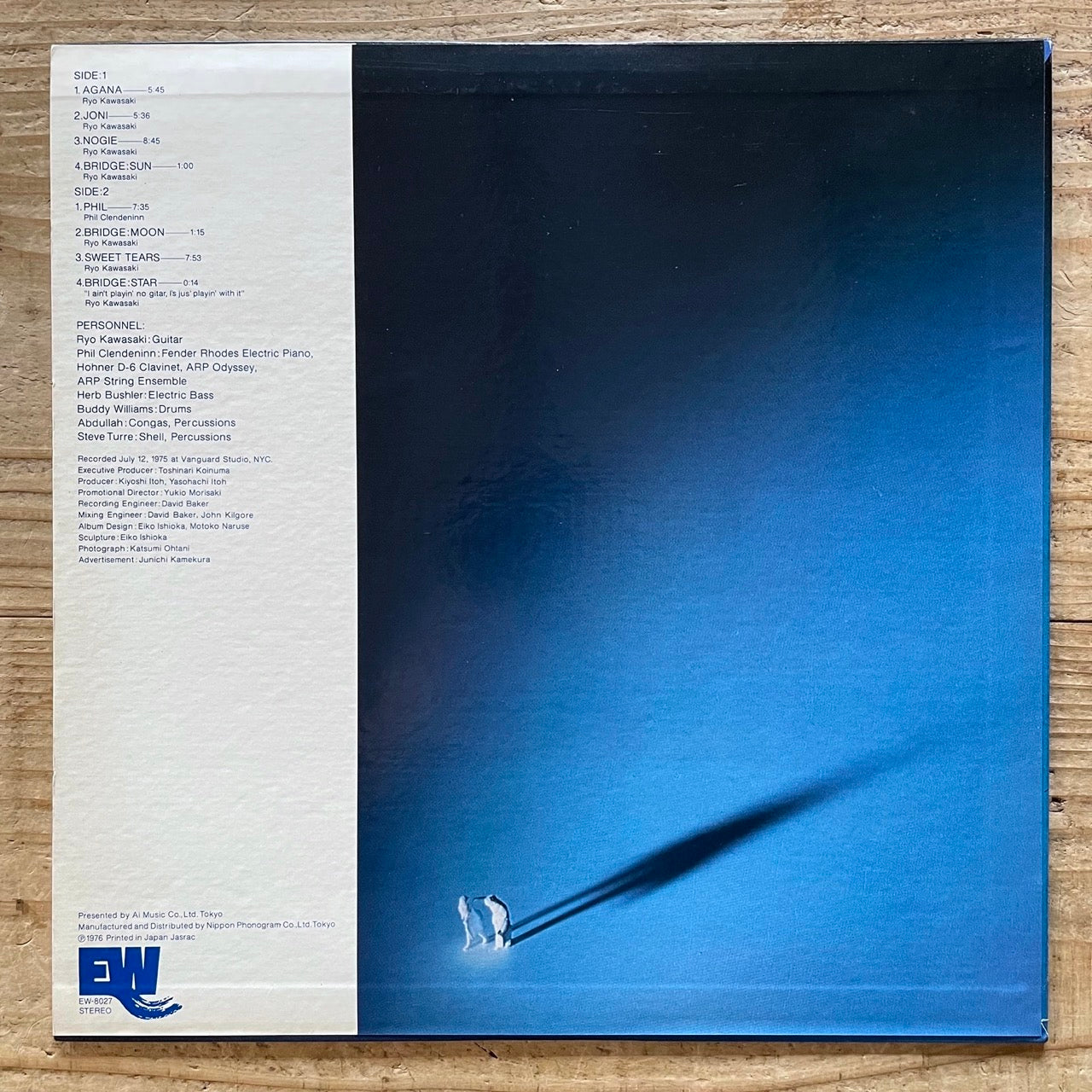 RYO KAWASAKI / PRISM on East Wind - Japan Original LP EW-8027 Jazz Funk
