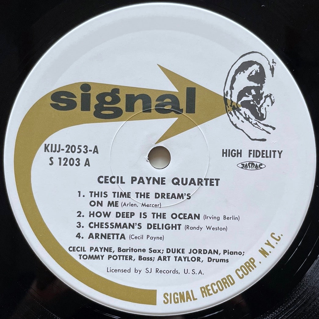 CECIL PAYNE QUARTET with Duke Jordan Trio on Signal - Japan King MONO LP NM KIJJ-2053 obi