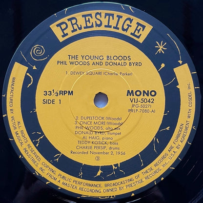 PHIL WOODS & DONALD BYRD / YOUNG BLOODS on Prestige - Japan MONO LP VIJ-5042