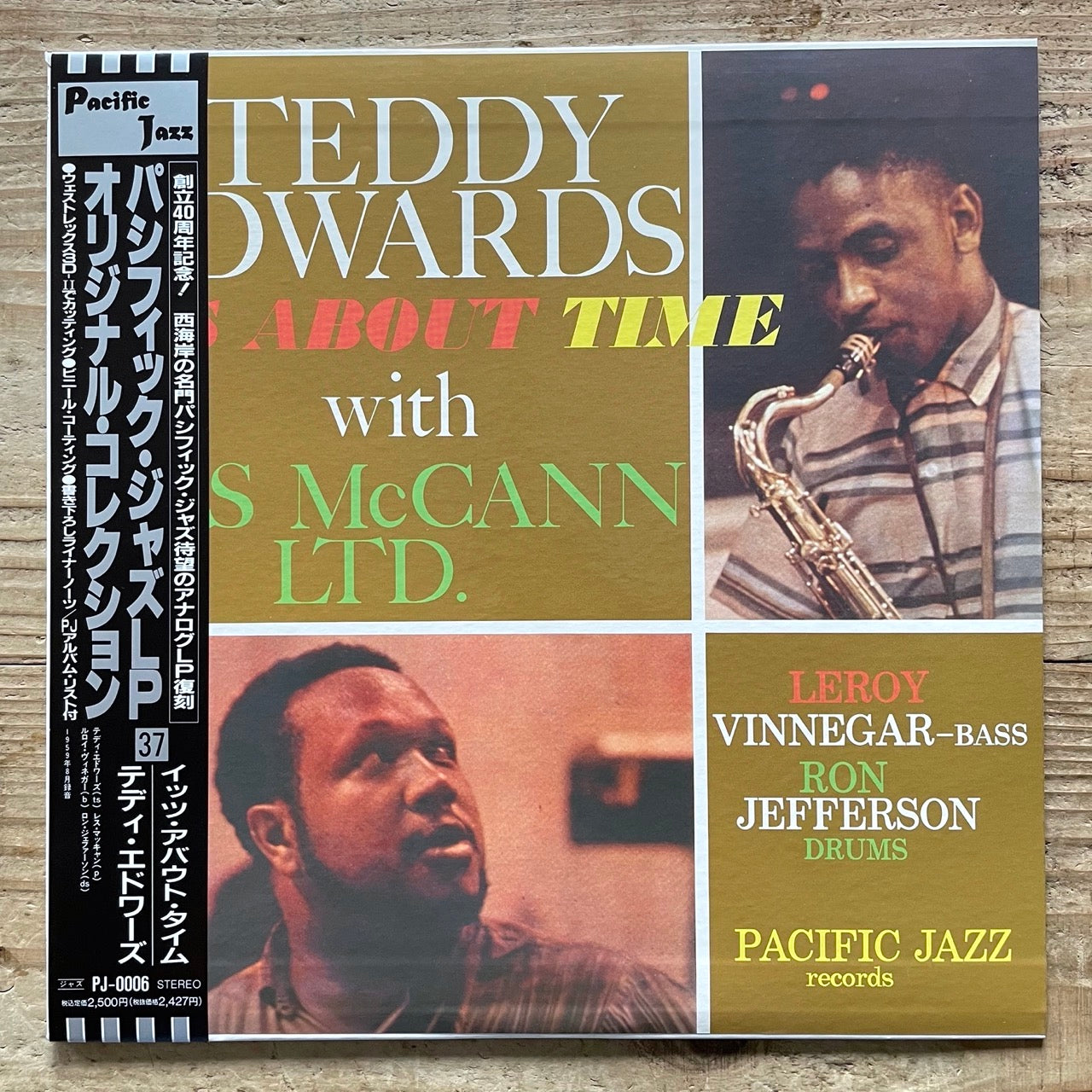 TEDDY EDWARDS with LES McCANN LTD. / IT'S ABOUT TIME on Pacific Jazz Japan LP NM PJ-0006