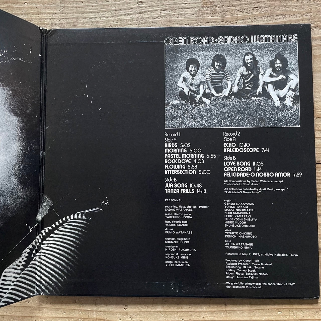 SADAO WATANABE / OPEN ROAD (2LP) - Japan CBS/SONY LP 38AP-1071/72 Spiritual Jazz Funk