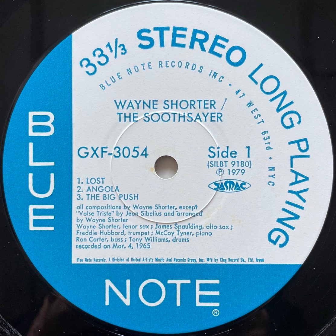 WAYNE SHORTER / THE SOOTHSAYER on Blue Note - Japan King Original LP GXF-3054 obi