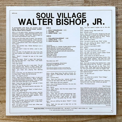 WALTER BISHOP JR. / SOUL VILLAGE on Muse - US reissue MR-5142