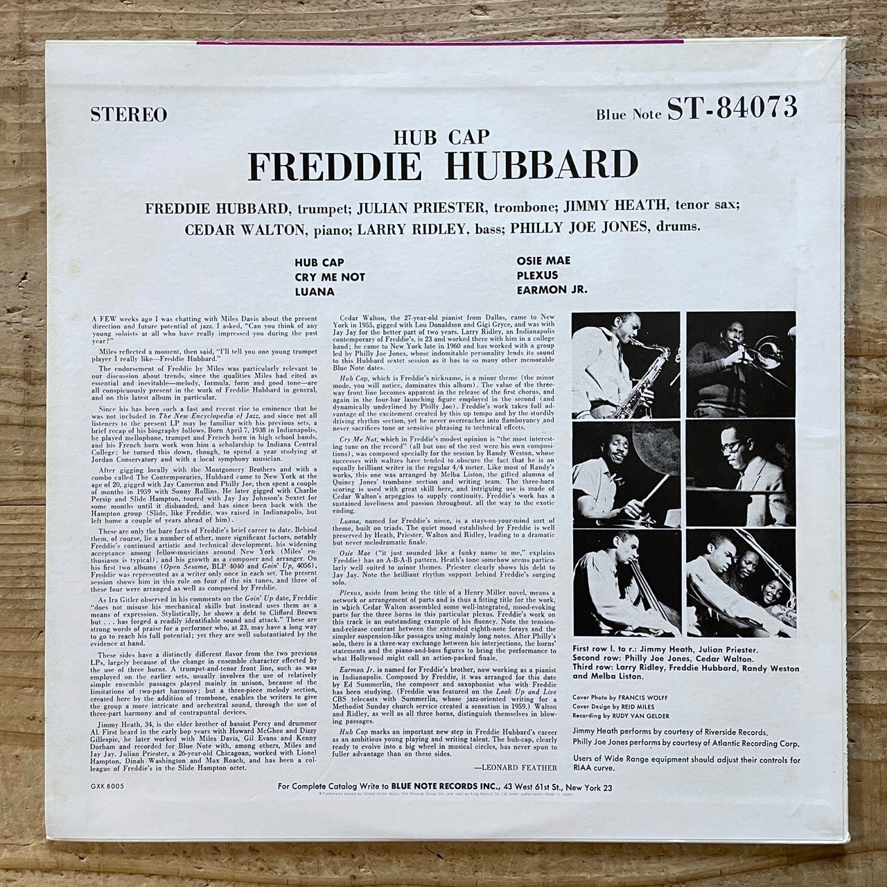 FREDDIE HUBBARD / HUB CAP on Blue Note - Japan King LP GXK-8005