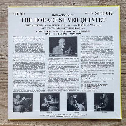 HORACE SILVER QUINTET / HORACE-SCOPE - Blue Note Japan LP BN4042