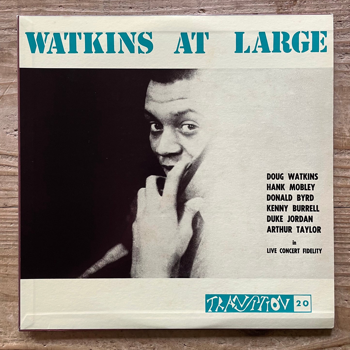 DOUG WATKINS / AT LARGE on Transition - Japan King MONO LP Hank Mobley Donald Byrd GXF-3122