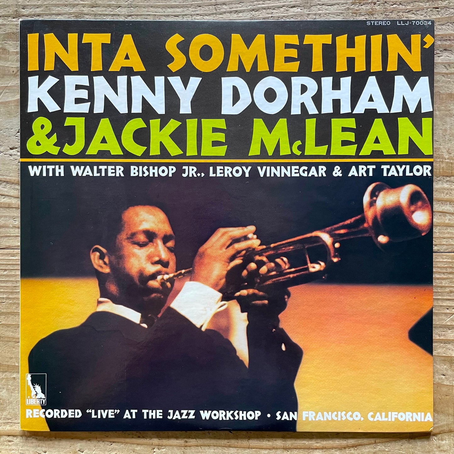 KENNY DORHAM & JACKIE McLEAN / INTA SOMETHIN' on Pacific Jazz - Japan Liberty LP LLJ-70034