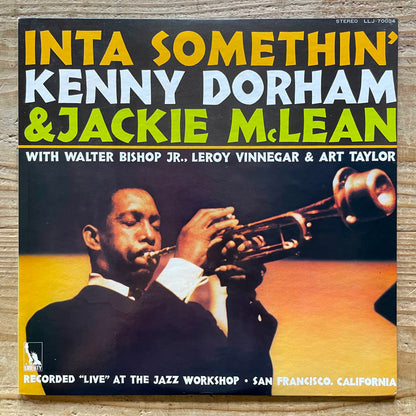 KENNY DORHAM & JACKIE McLEAN / INTA SOMETHIN' on Pacific Jazz - Japan Liberty LP LLJ-70034
