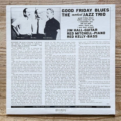 THE MODEST JAZZ TRIO / GOOD FRIDAY BLUES on Pacific Jazz - Japan Liberty LP LLR-8886