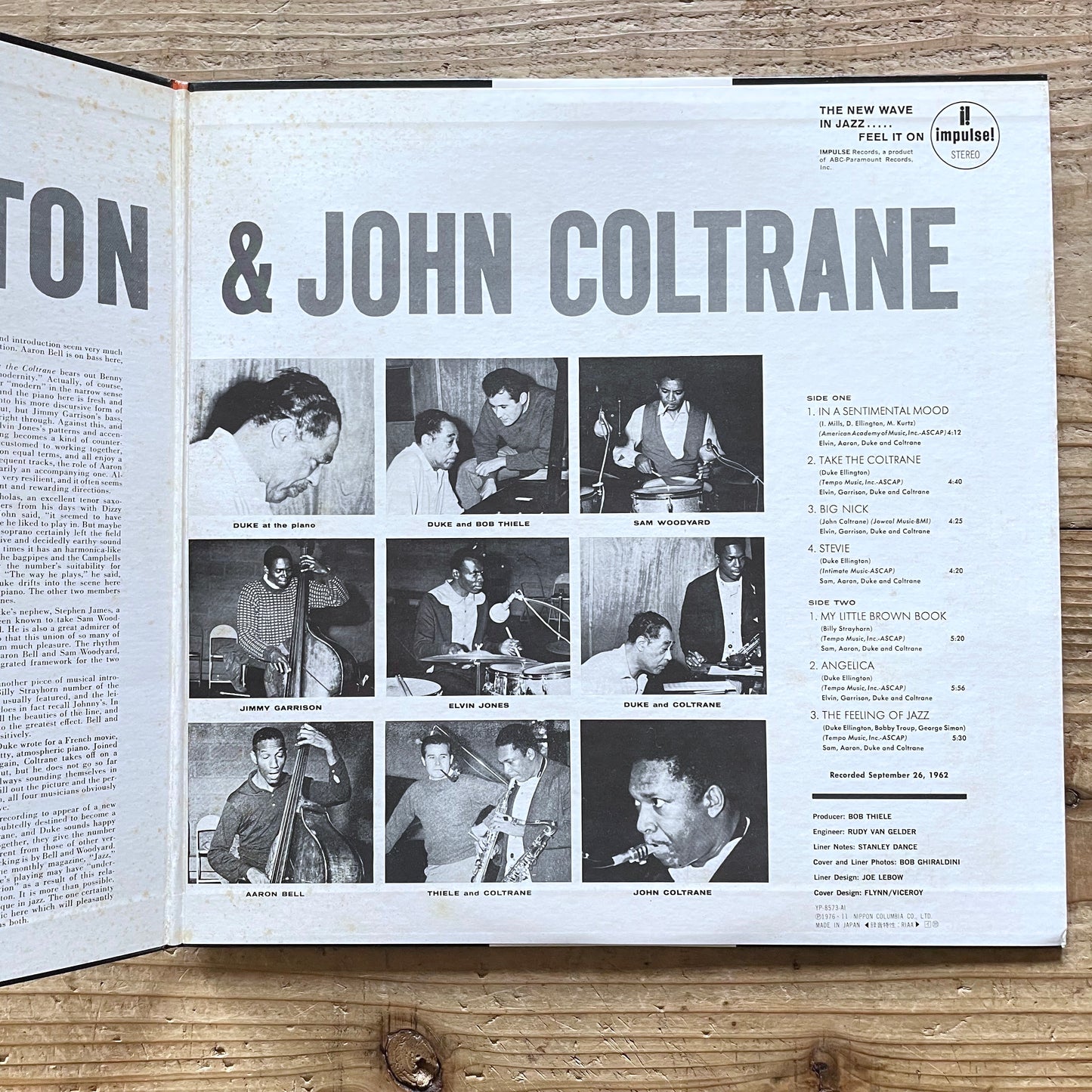 DUKE ELLINGTON & JOHN COLTRANE on Impulse - Japan GF LP YP-8573-AI