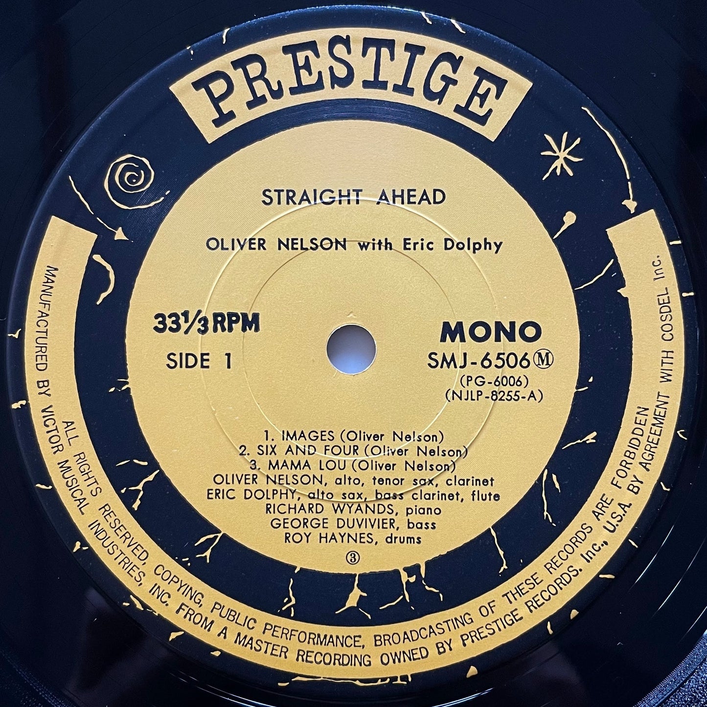 OLIVER NELSON with ERIC DOLPHY / STRAIGHT AHEAD on New Jazz - Japan Prestige LP NM SMJ-6506